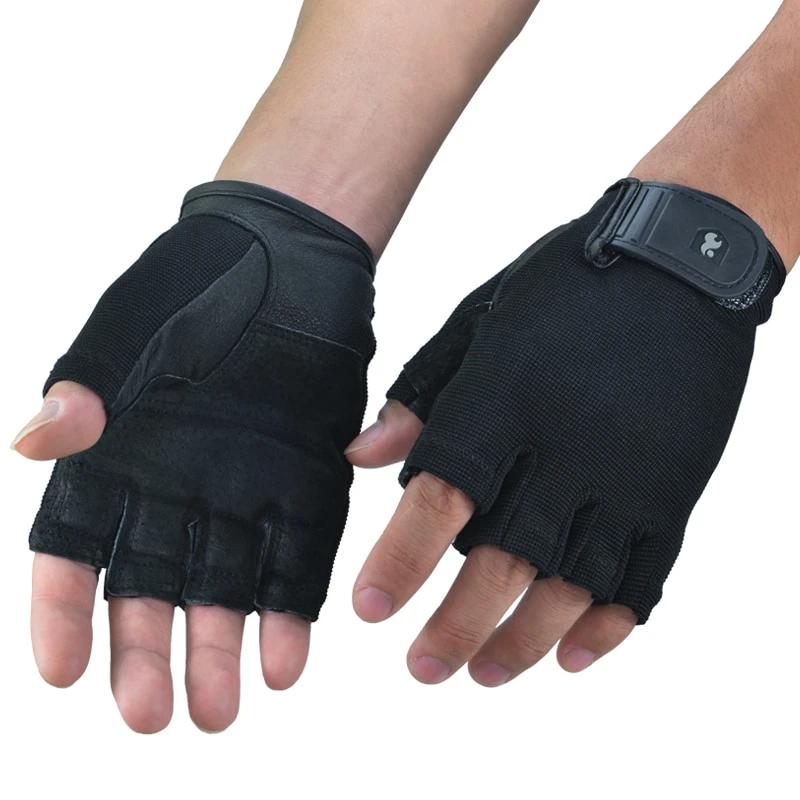 Kožené fitness rukavice