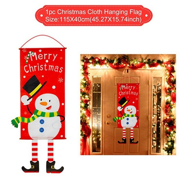 Vánoční dekorace vchodových dveří