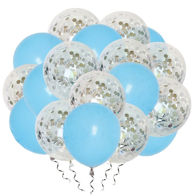 Sada 20 ks balónků s konfetami
