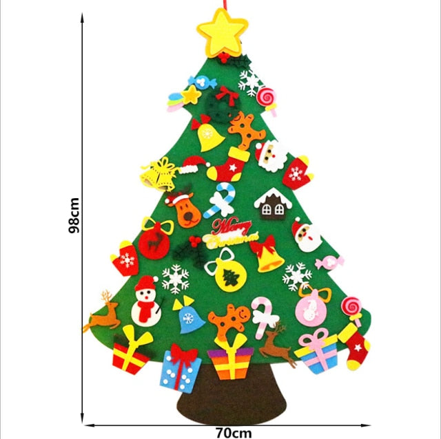 Plstěný vánoční stromeček