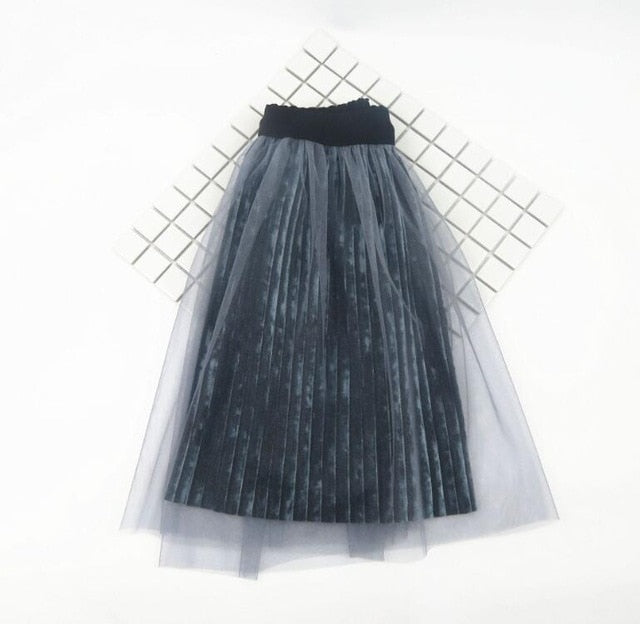 Řasená sukně s elastickým pasem