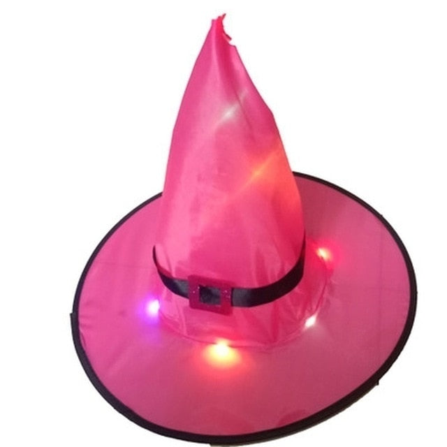 Čarodějnický svítící klobouk